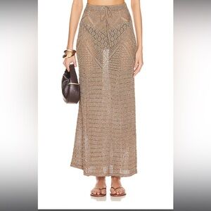 Tularosa metallic crochet skirt XS, Brand New with tags, super cute boho style!